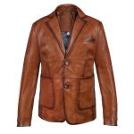 leather blazer for men
