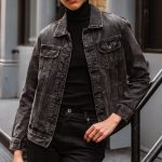 dark denim jacket
