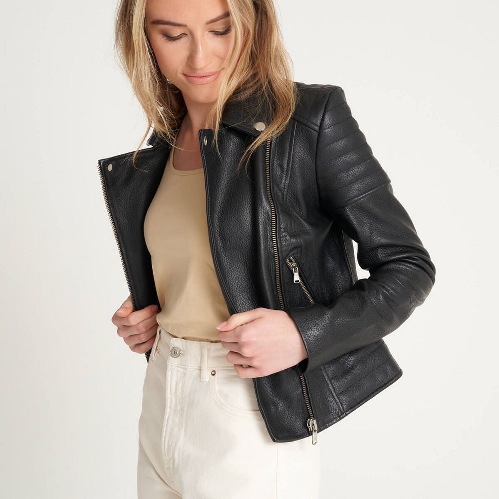women’s leather jacket