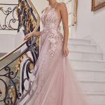 pink formal gown
