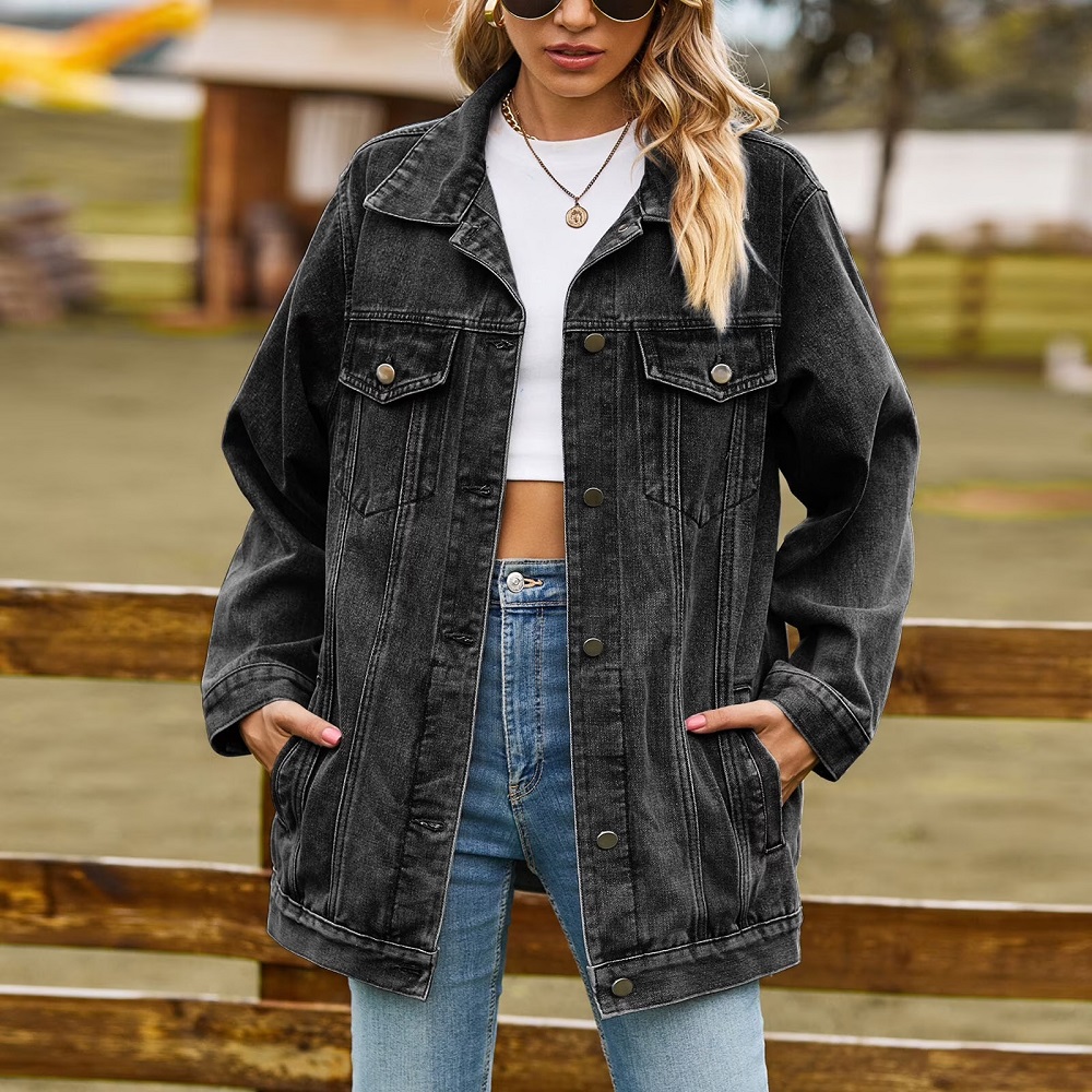 dark denim jacket