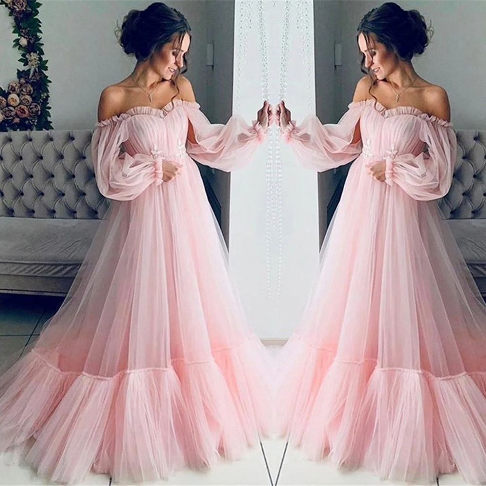 pink gown 
