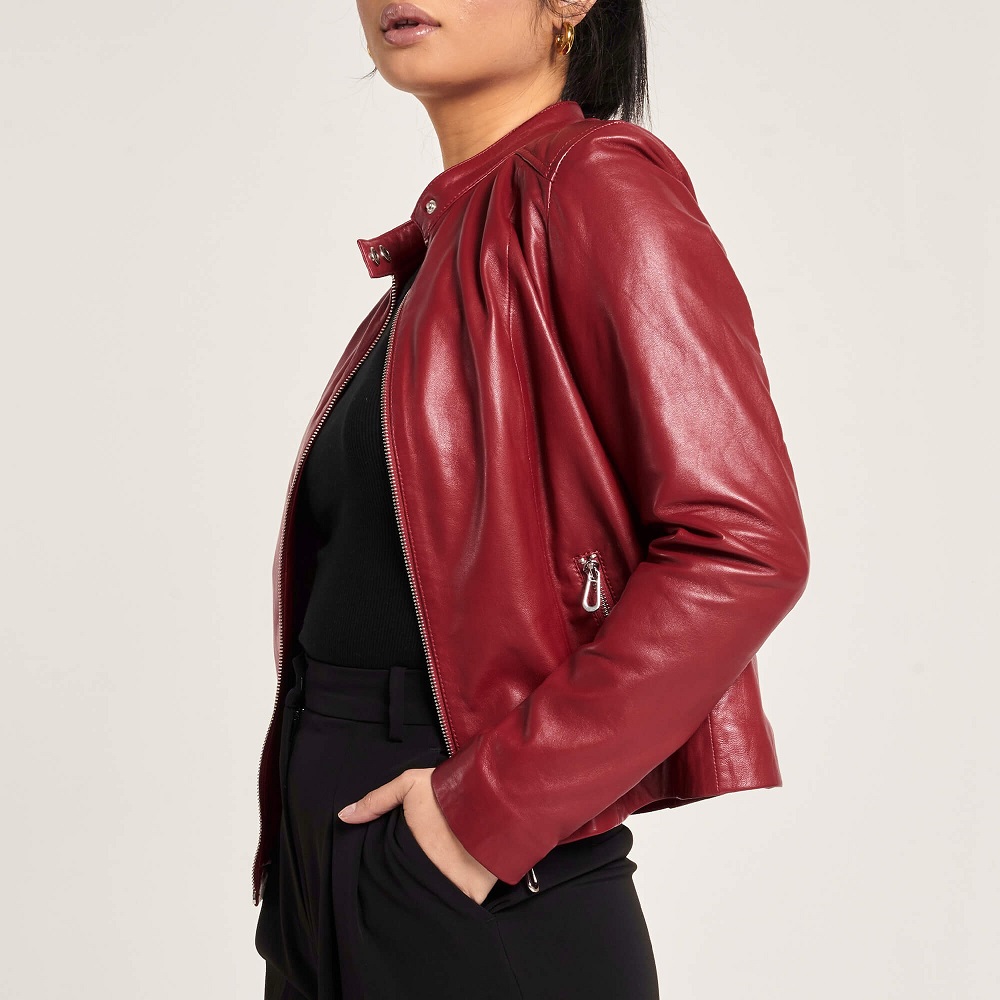 women’s leather jacket