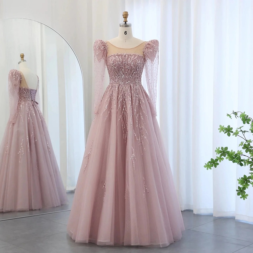 pink gown 