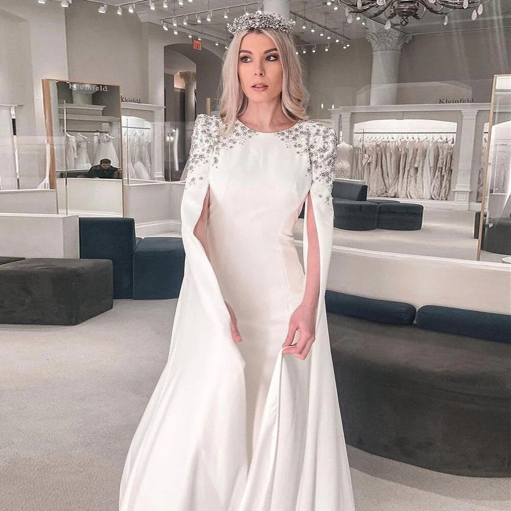 white evening gown