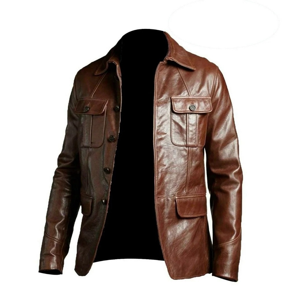 leather blazer 