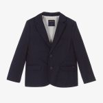 navy linen blazer