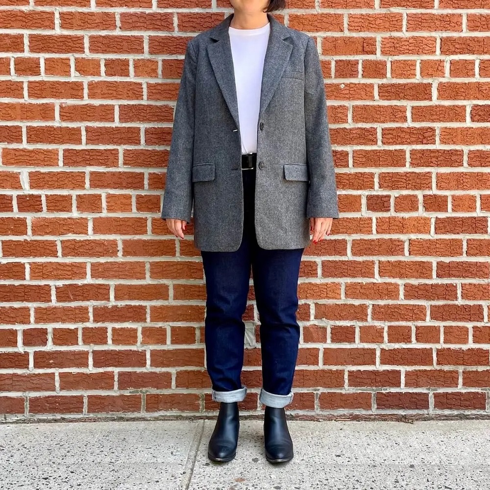petite oversized blazer