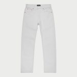 white straight leg jeans