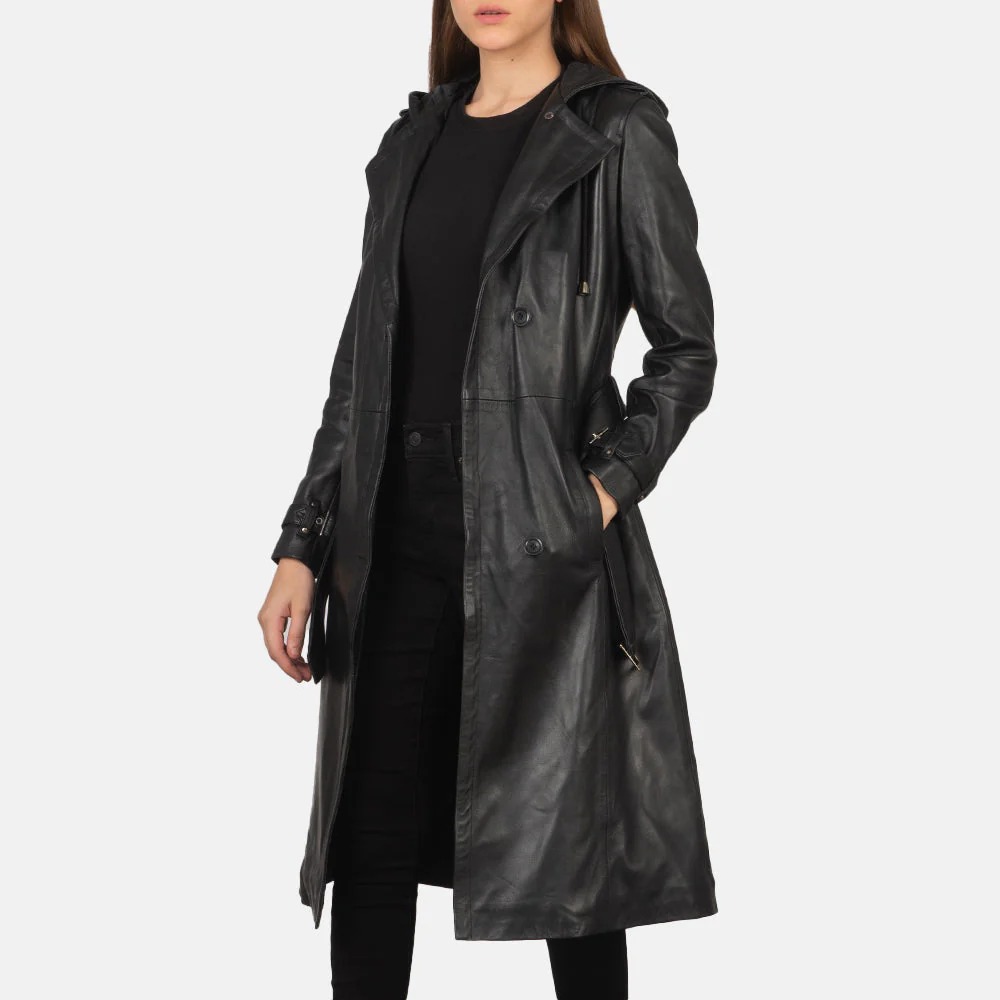 women's trench coat with hood