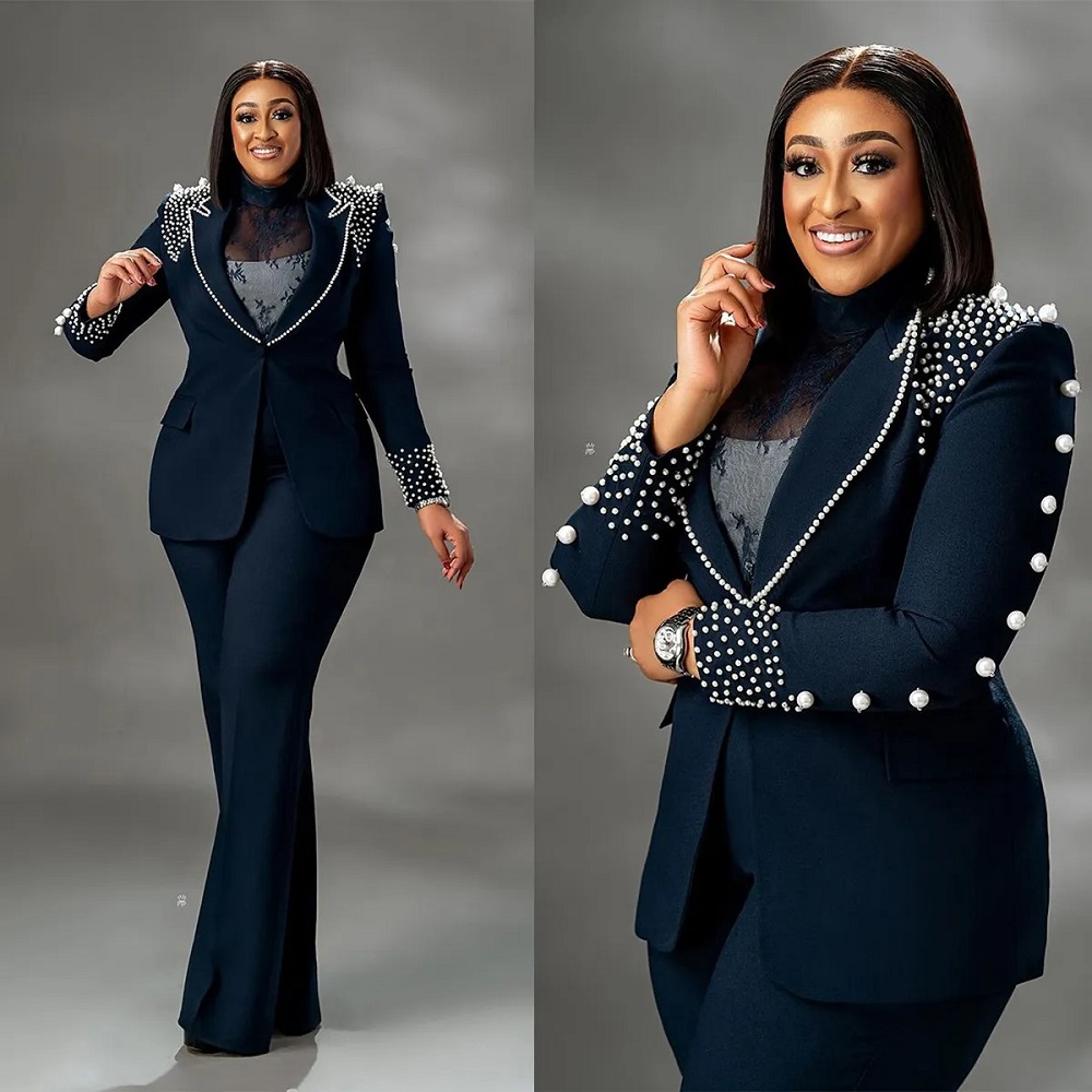 plus size navy blazer