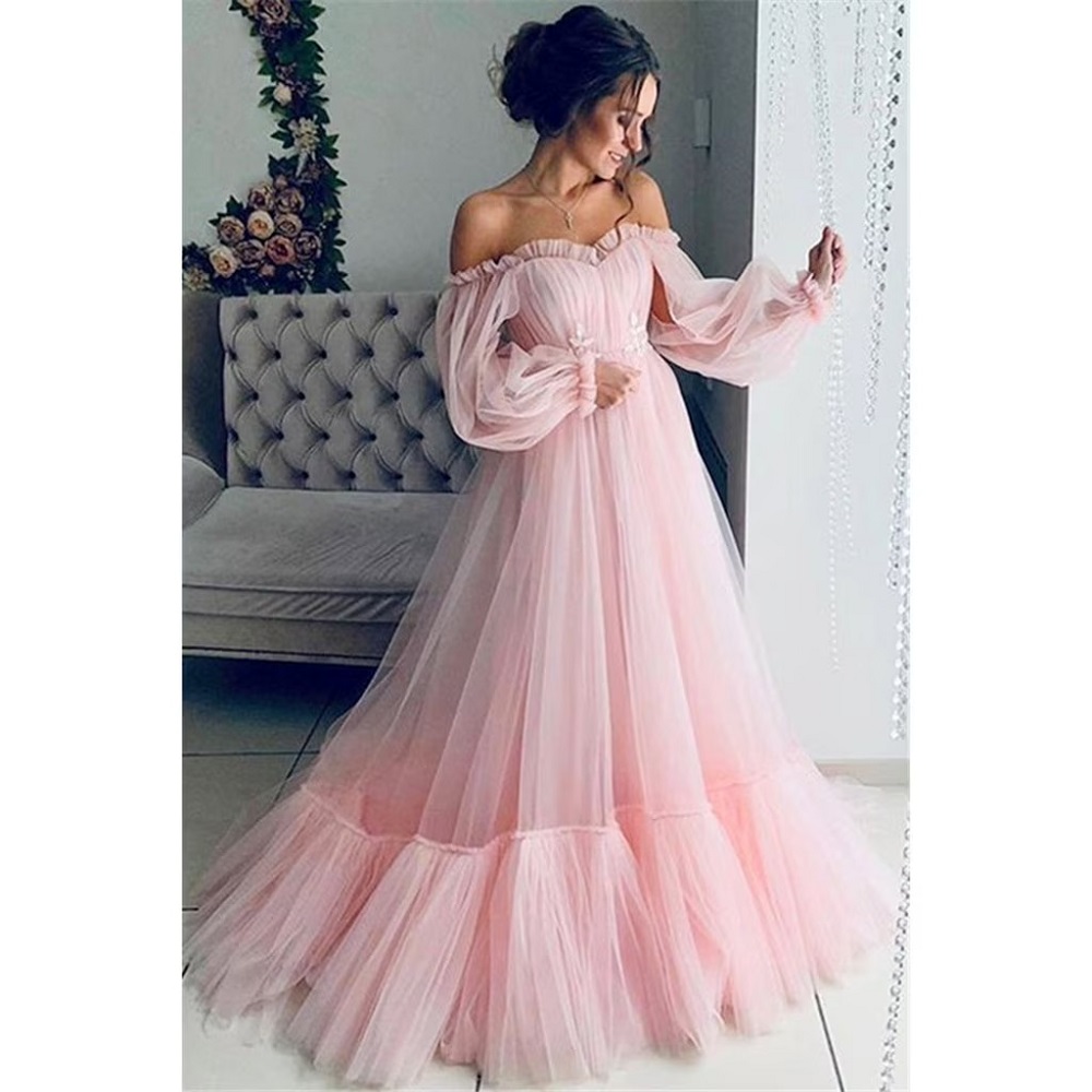 pink maxi dress formal
