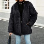 luxury faux fur coat