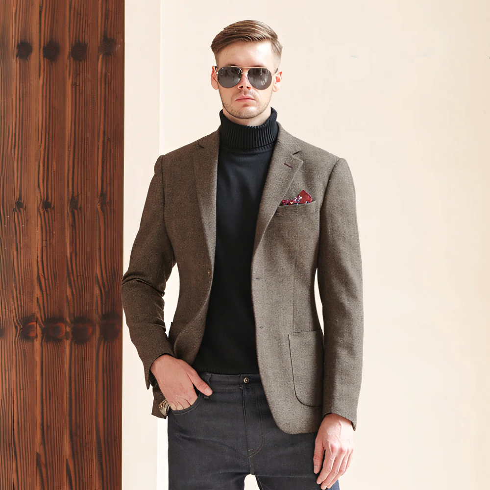 tweed blazer mens