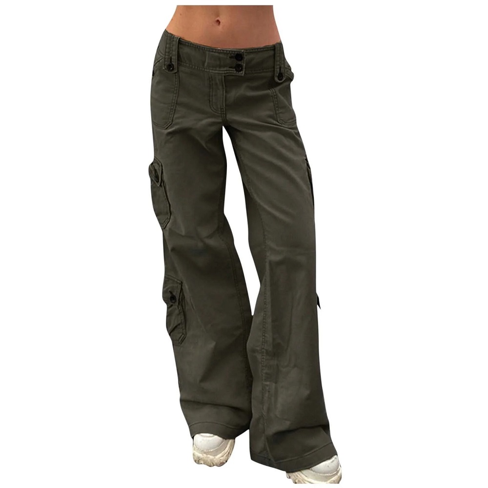 low rise cargo pants