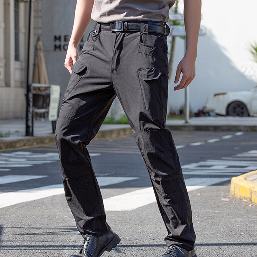black cargo pants