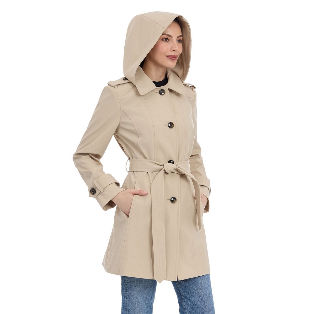 women's trench coat with hood