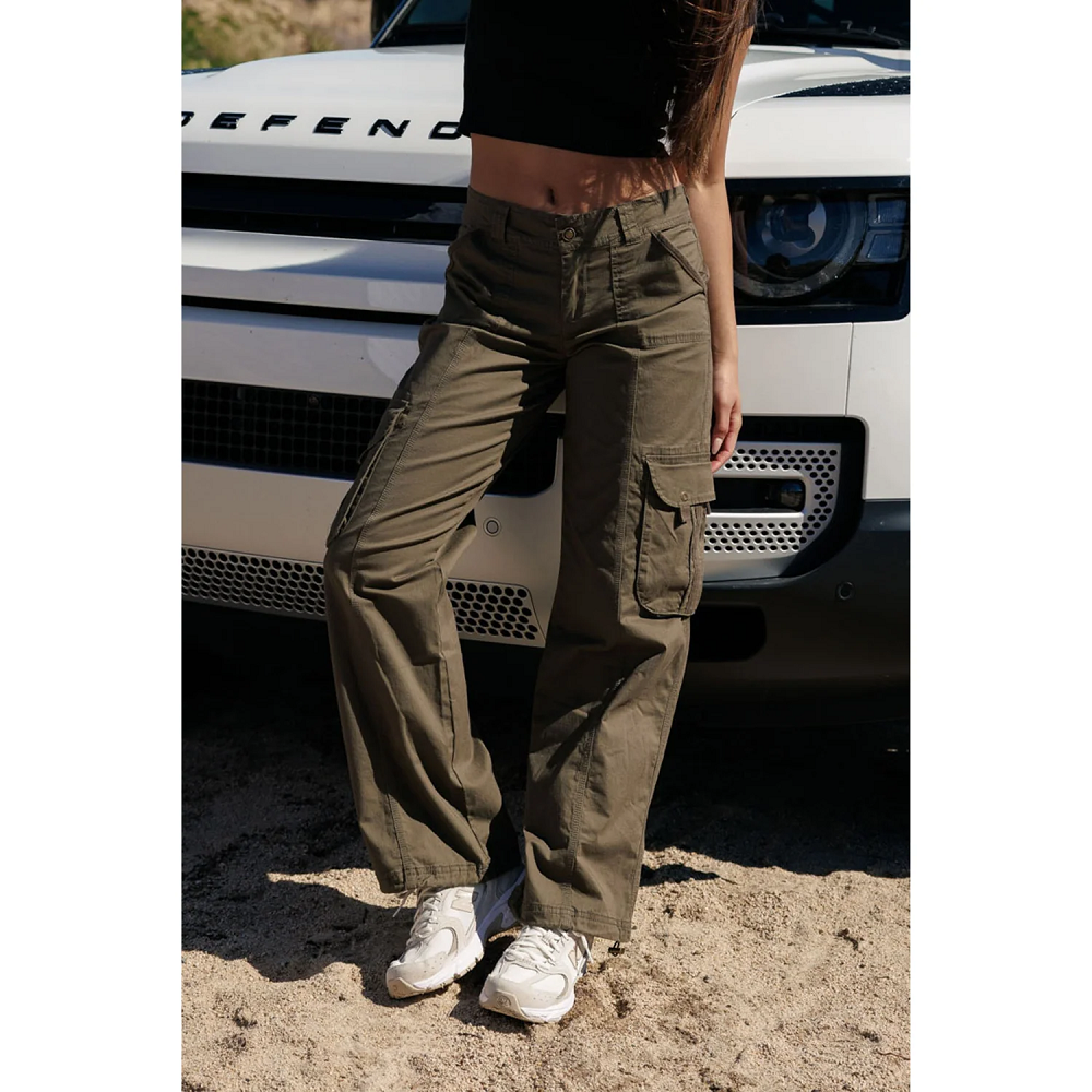 low rise cargo pants