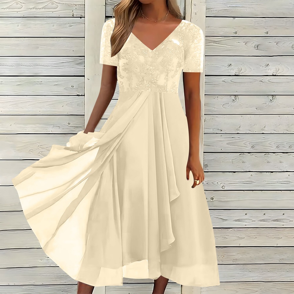 cream formal dress