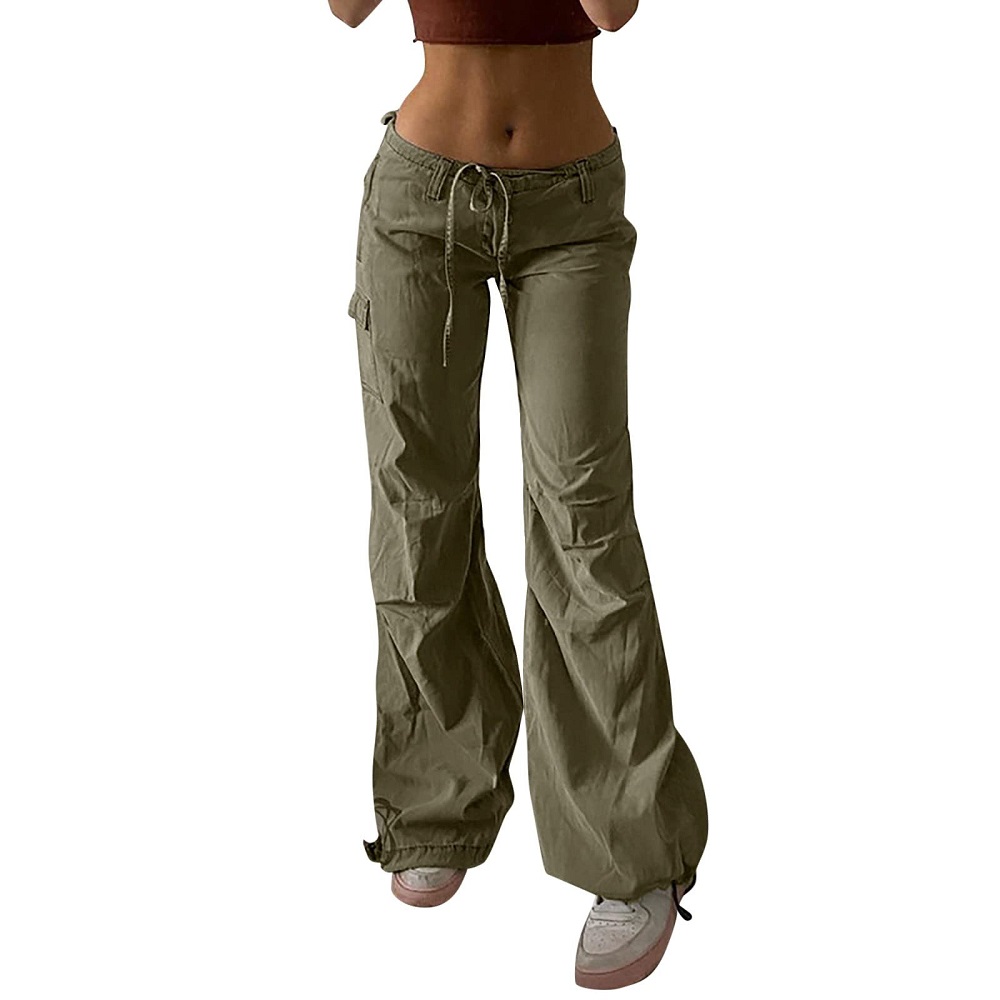 low rise cargo pants