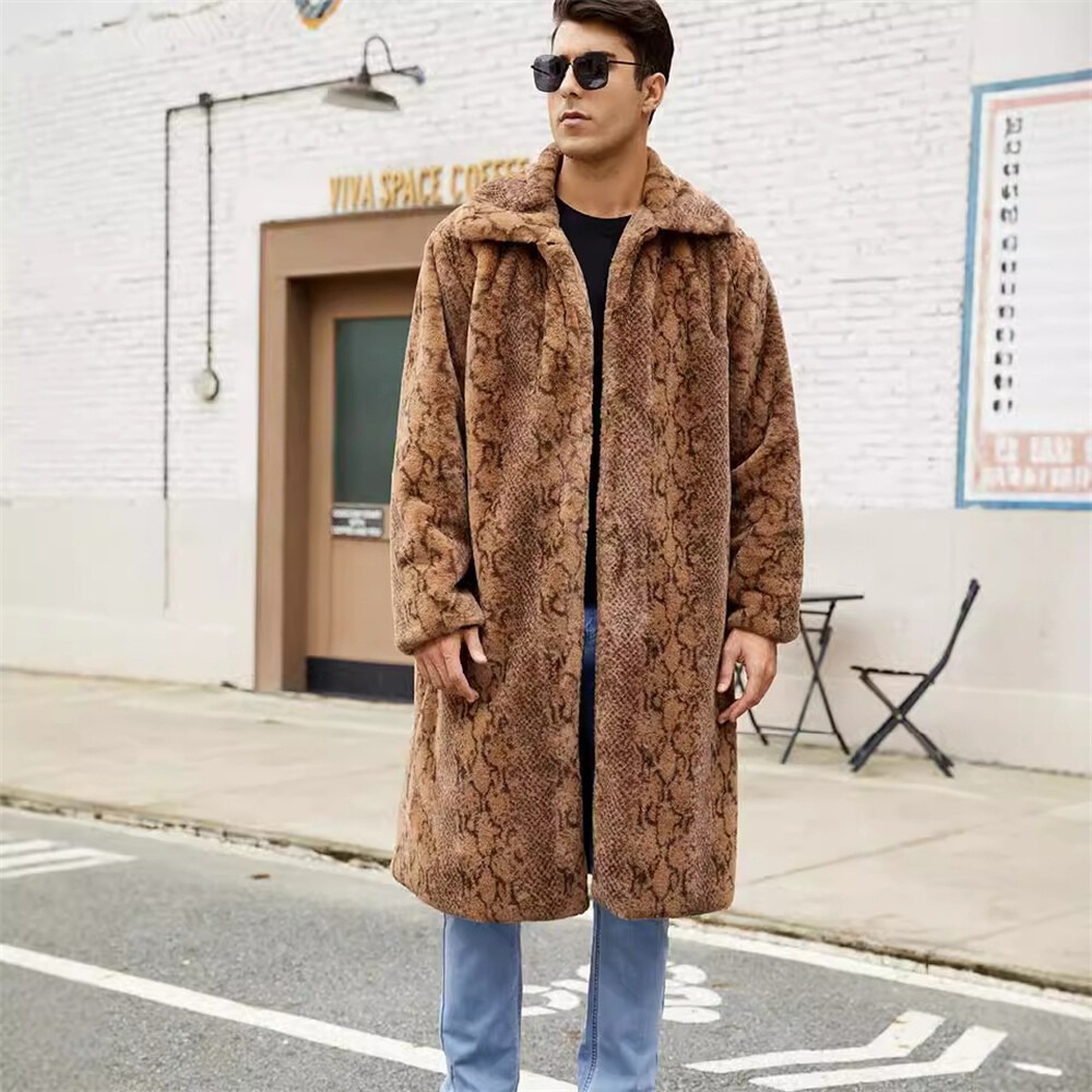 luxury faux fur coat