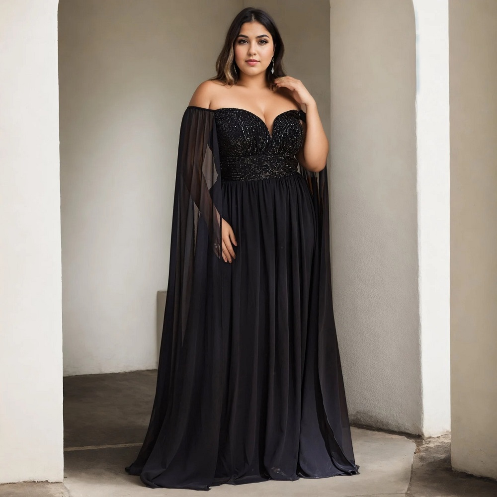 plus size evening gown