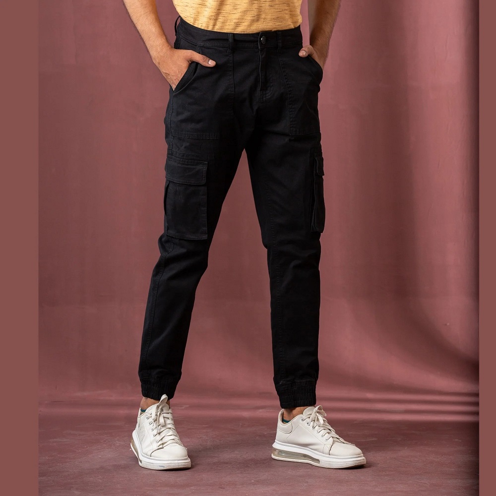 black cargo pants