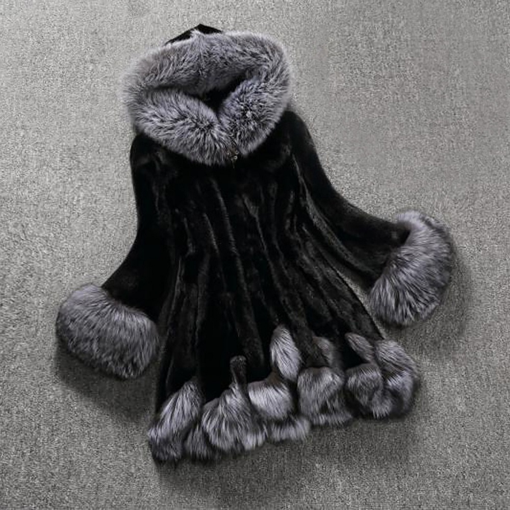 luxury faux fur coat
