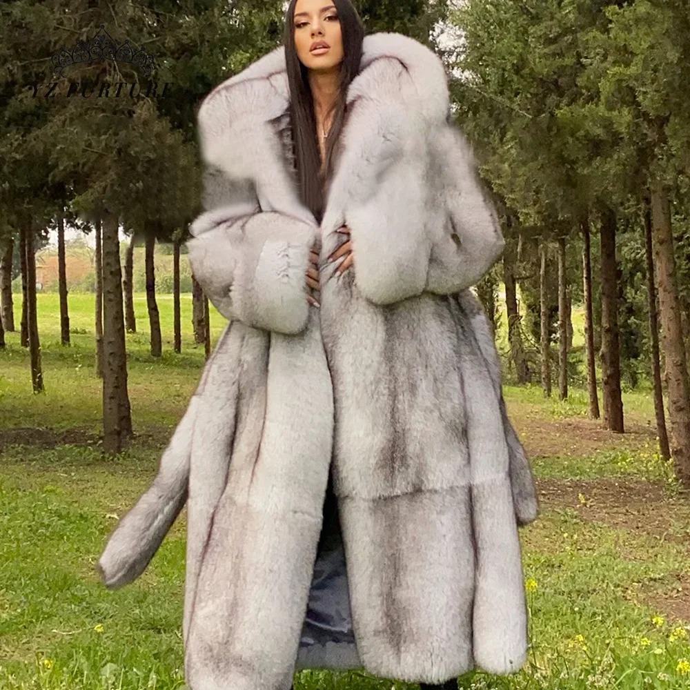 long fur coat womens