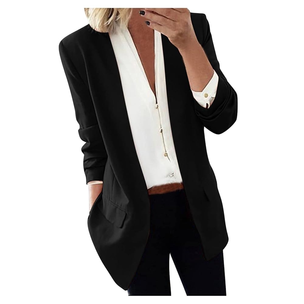 chic black blazer