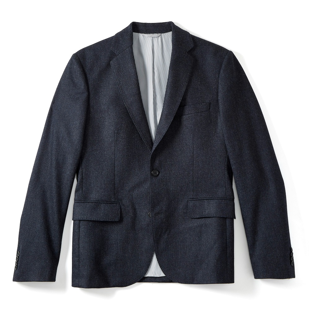 navy wool blazer