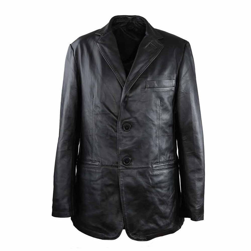 leather blazer