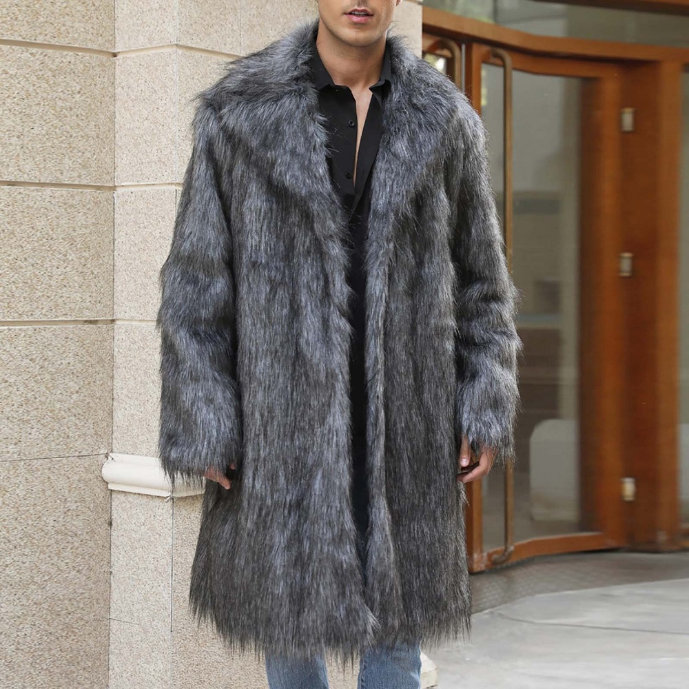luxury faux fur coat