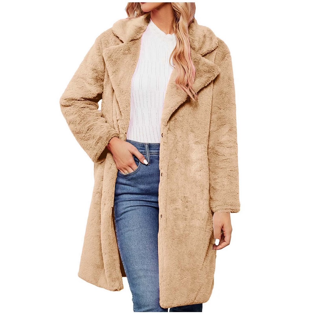 faux fur coat long