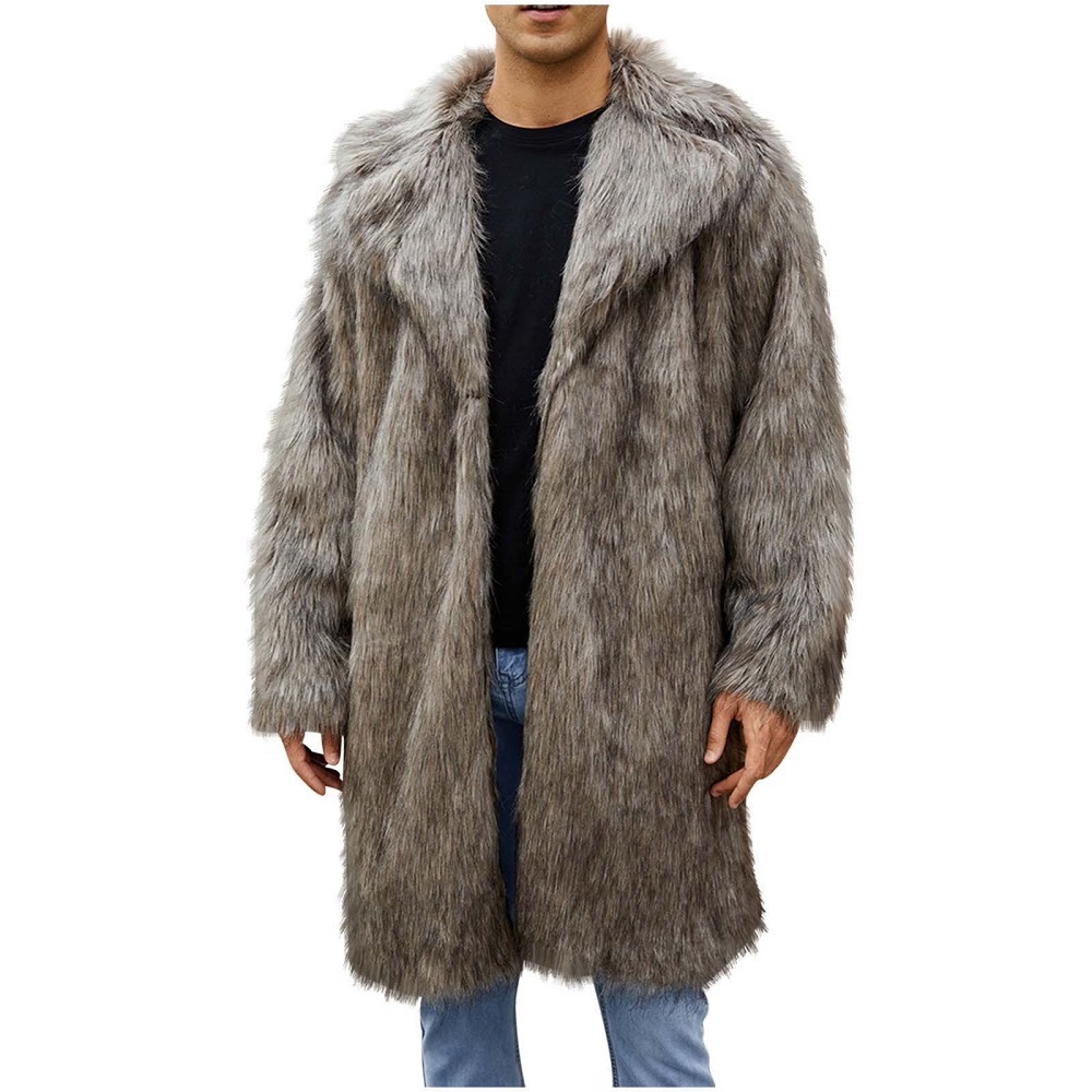 faux fur coat long