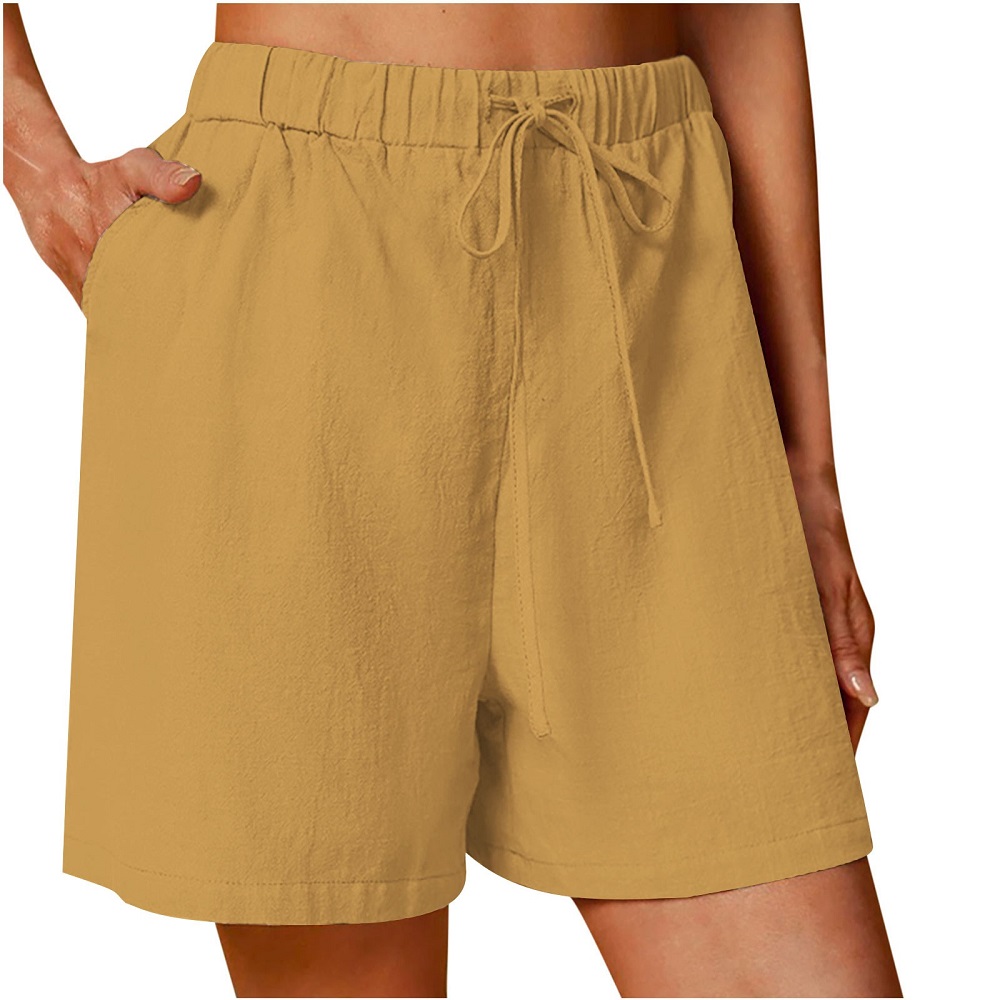 linen shorts women