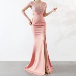 pink maxi dress formal