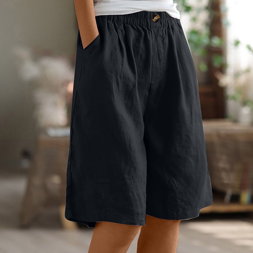 linen shorts women