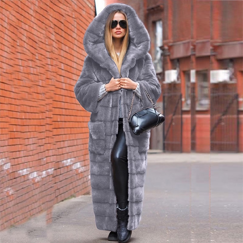 faux fur coat long