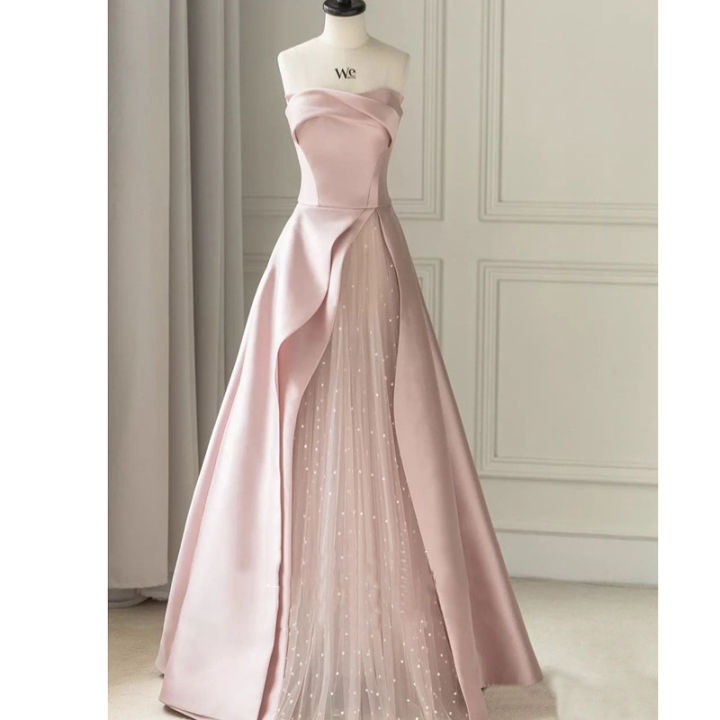 pink maxi dress formal