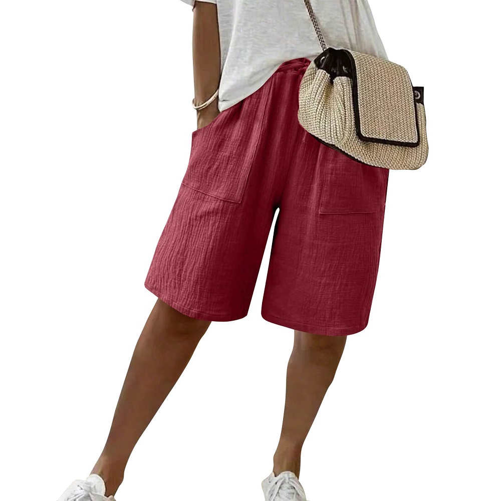 linen shorts women
