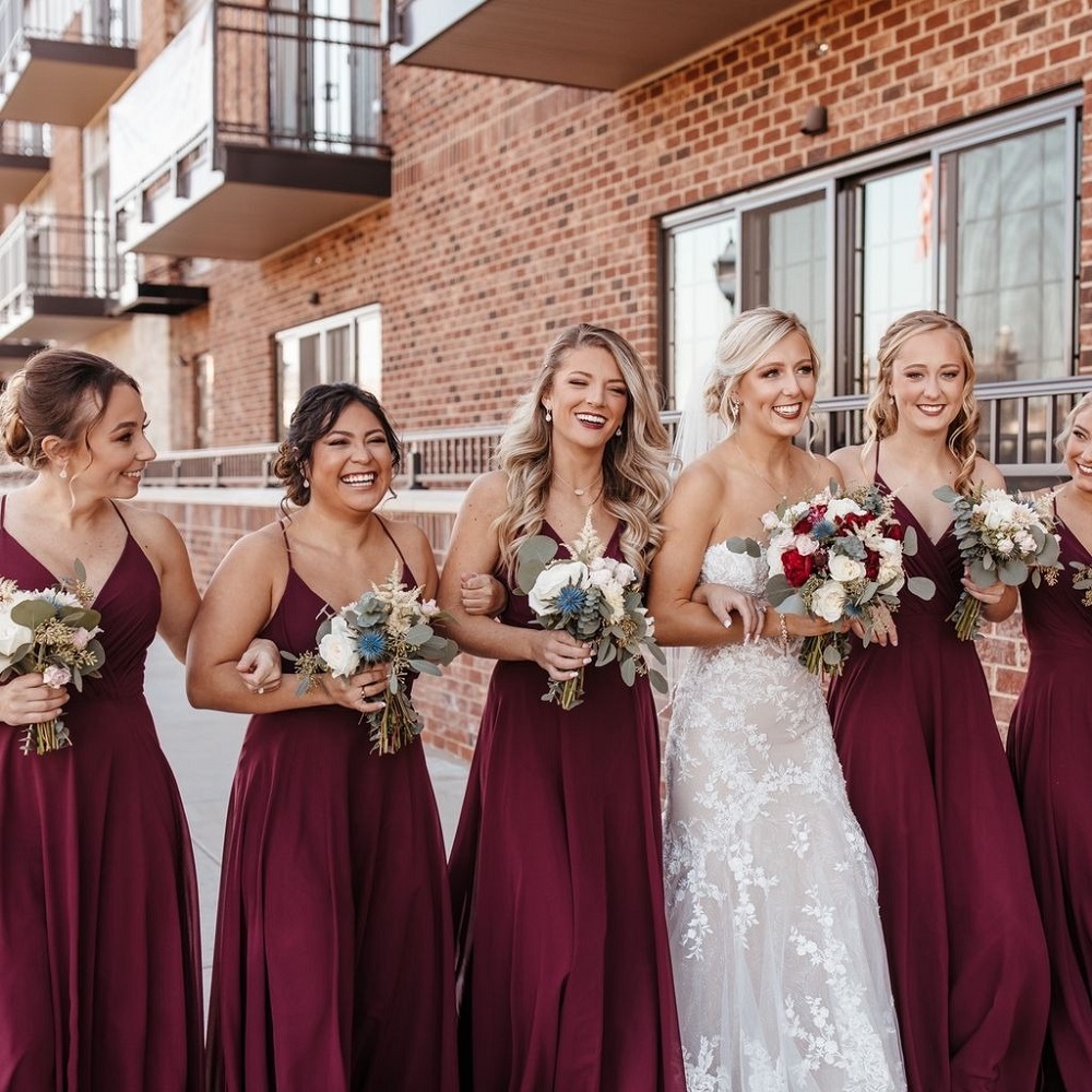 christmas bridesmaid dresses