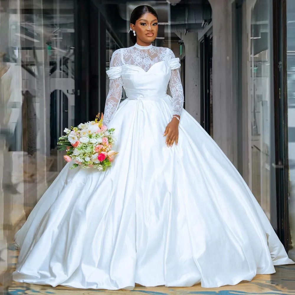 ball gown with sleeves