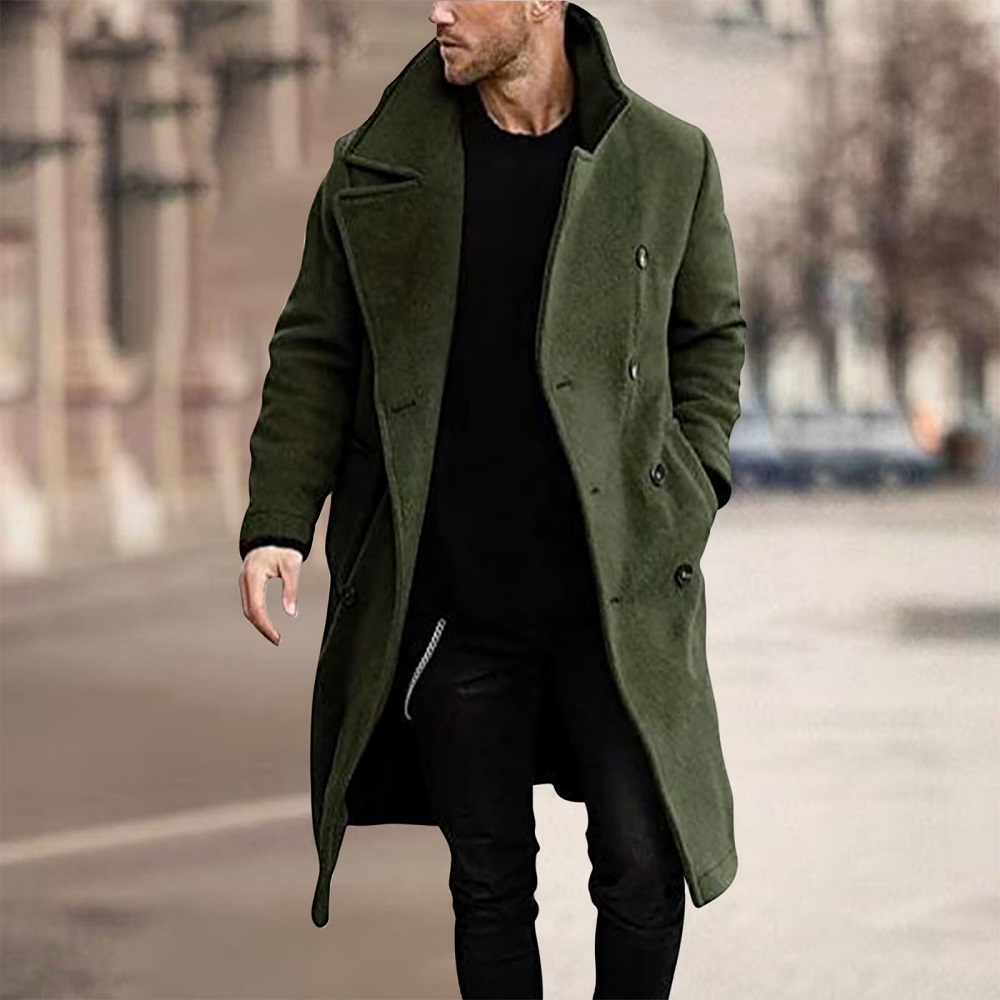 mens long wool coat