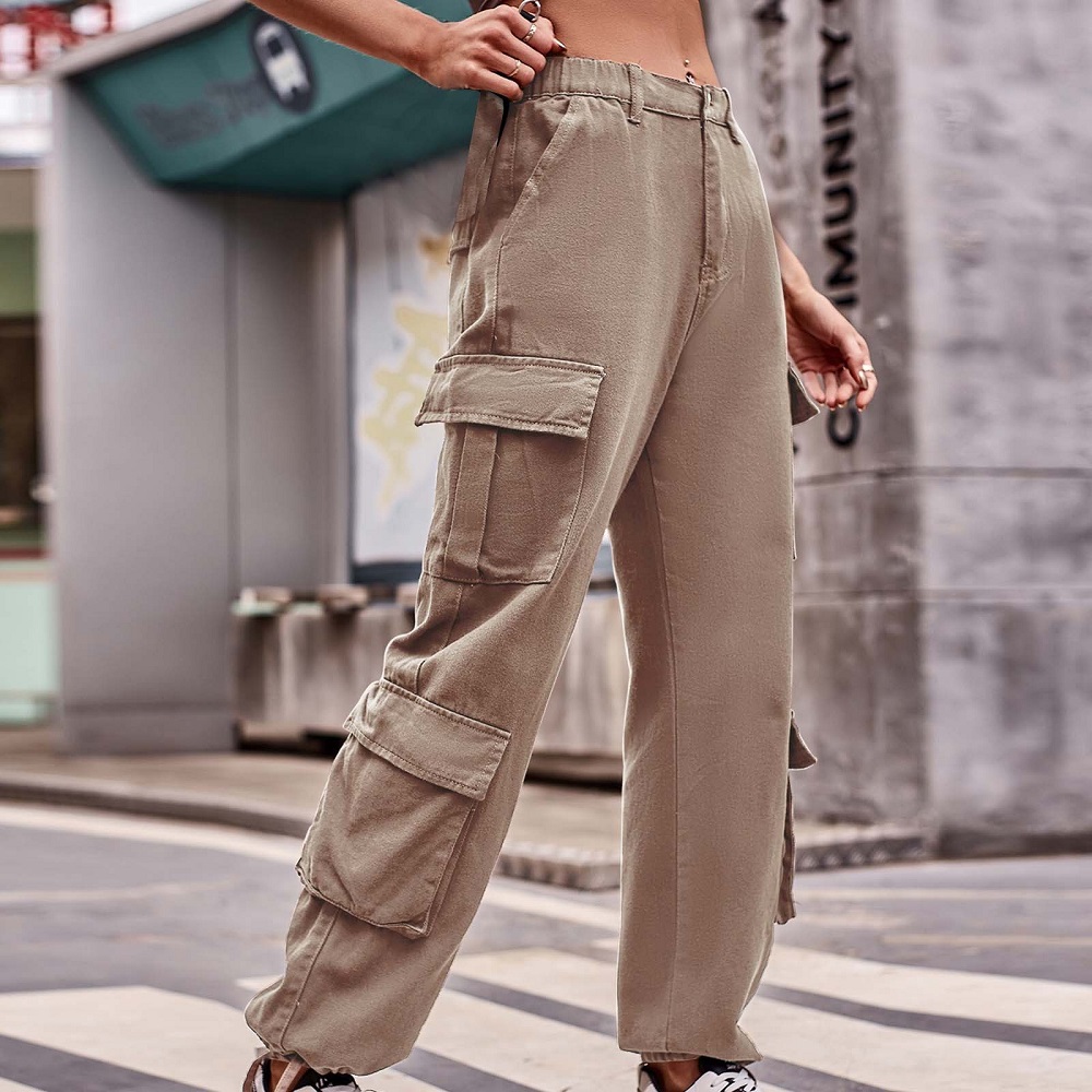 high waisted cargo pants