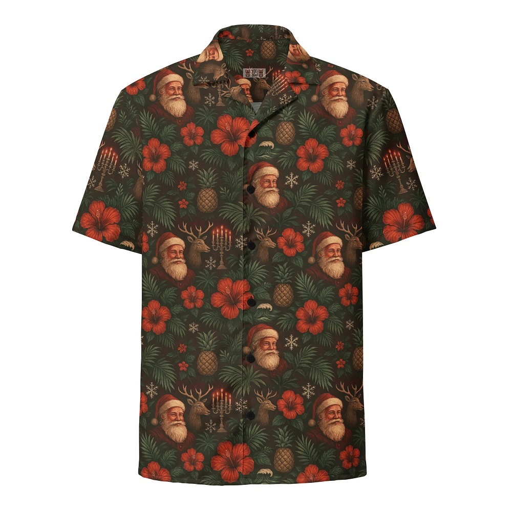 christmas aloha shirts