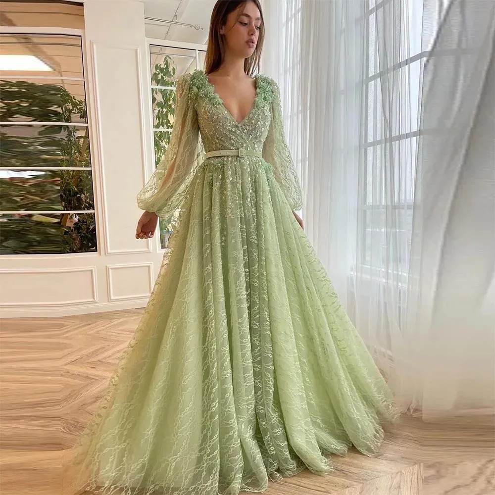 ball gown with sleeves