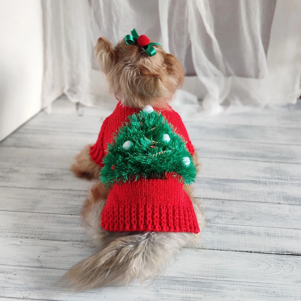 christmas dog sweater