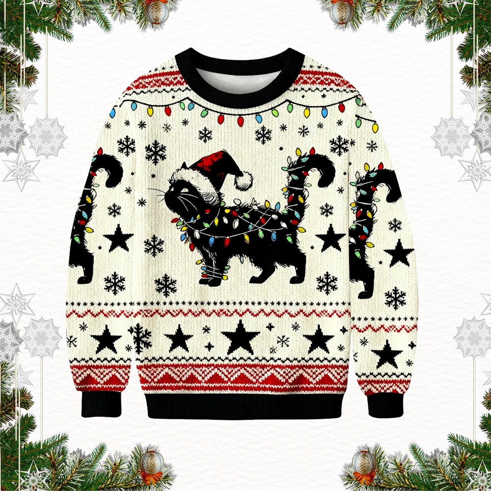 black ugly christmas sweater