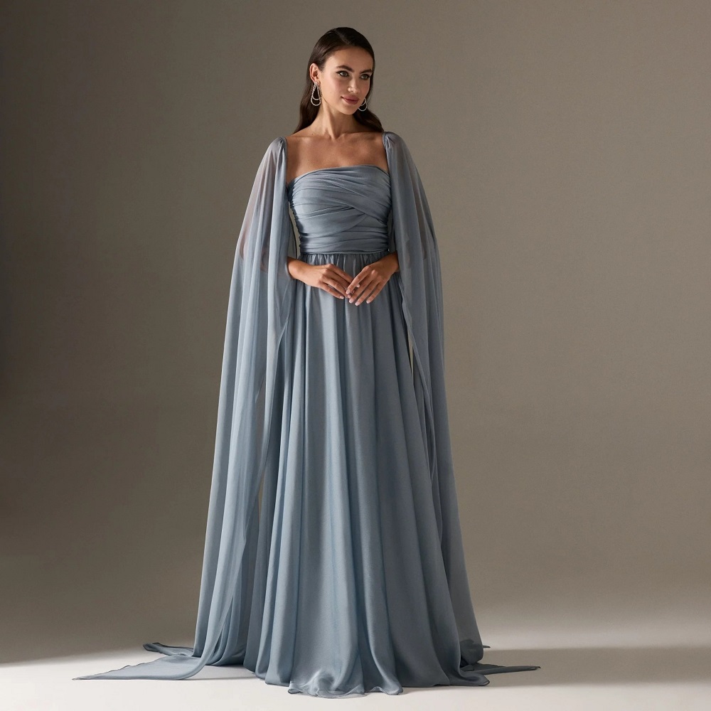 gown with cape